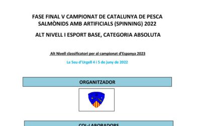 FASE FINAL V CAMPONATO DE PESCA DE CATALUÑA